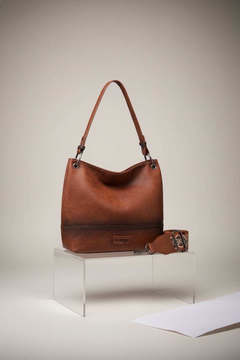 Montana West Wrangler Hobo Bag on a clean backdrop, highlighting its sleek design.