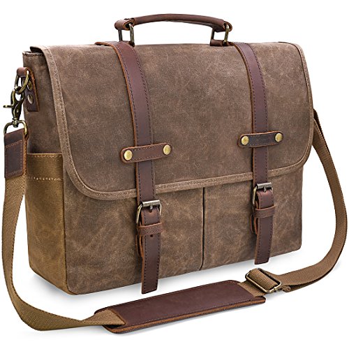 NEWHEY Leather Messenger Bag