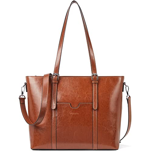 Bostanten Leather Laptop Tote