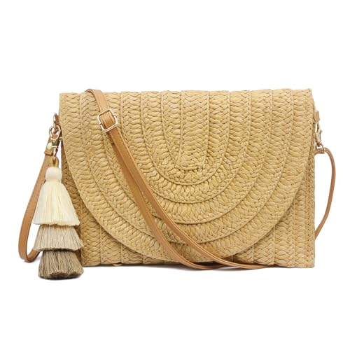 Aovtero Straw Clutch