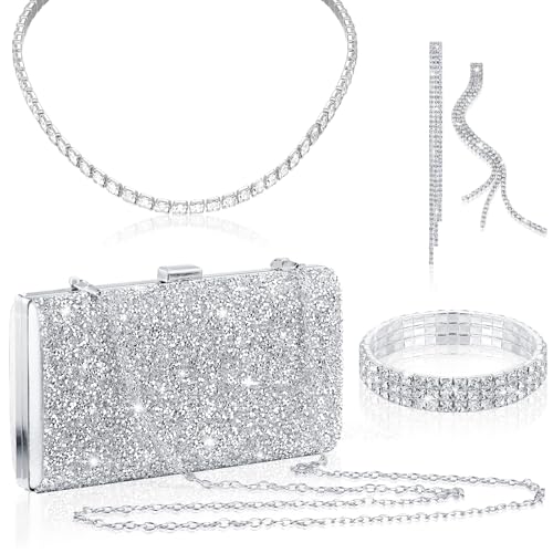 Kigeli Rhinestone Clutch Set