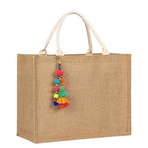 Trifabricy Jute Beach Tote