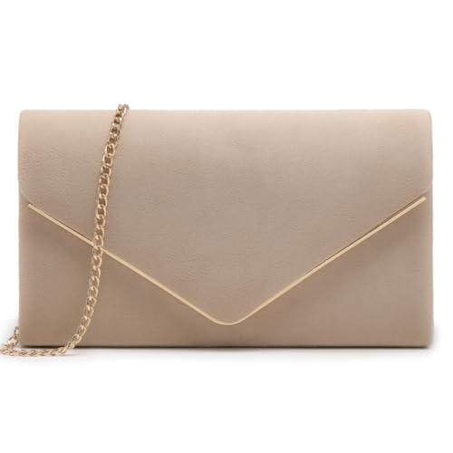 Dasein Suede Clutch