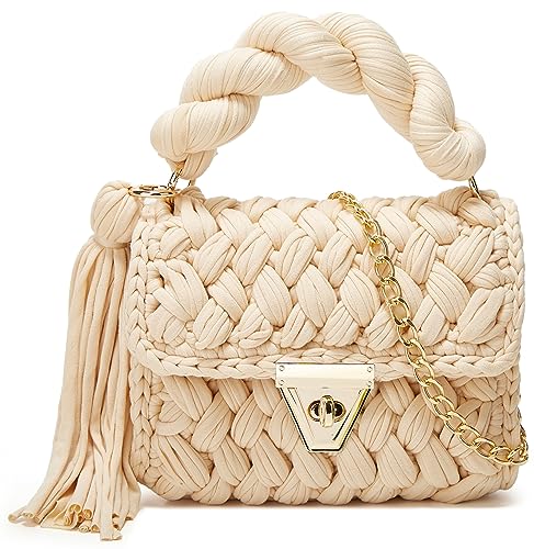 Hzxsny Chunky Knit Tote