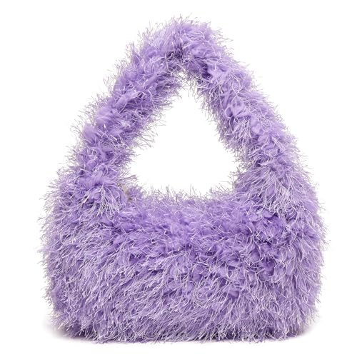 MZE JPLAN Fuzzy Hobo Bag