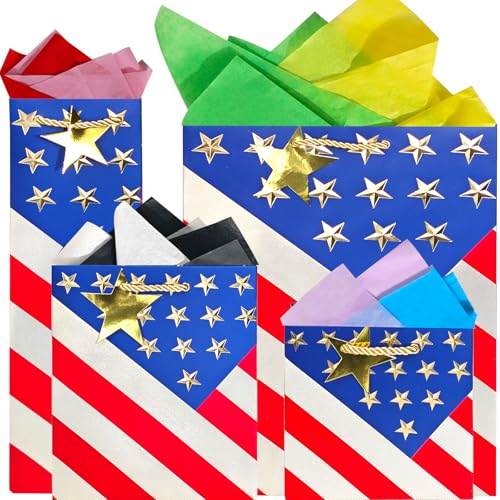 suosicn Flag Gift Bags