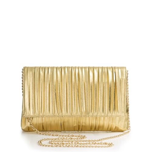 BABEYOND Pleated Flap Clutch