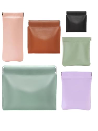 Quarter Rainbow Snap Pouches