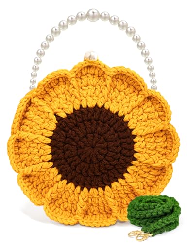 SEGXCFL Sunflower Crochet Bag