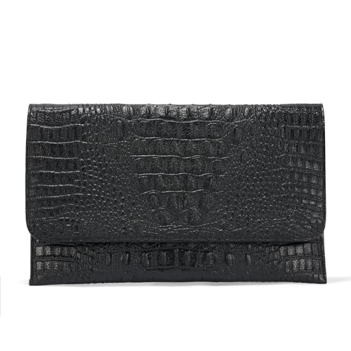 SWEETV Croc Envelope Clutch