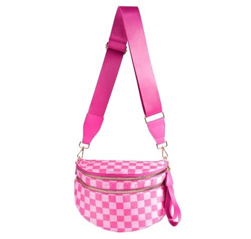 FEIBOON Checkered Crossbody