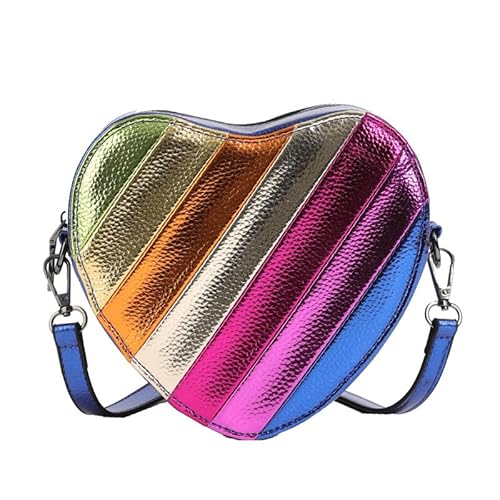 NPJGKY Rainbow Heart Crossbody