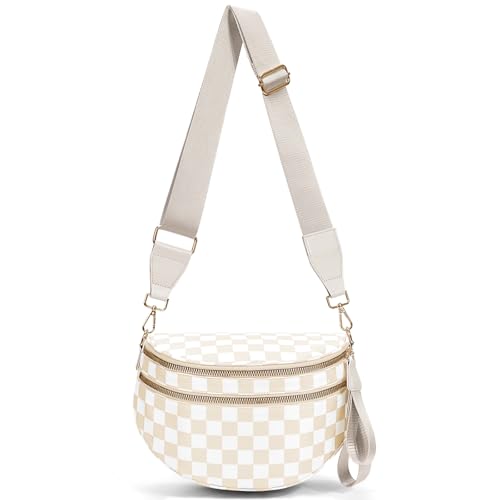 hibear Checkered Crossbody