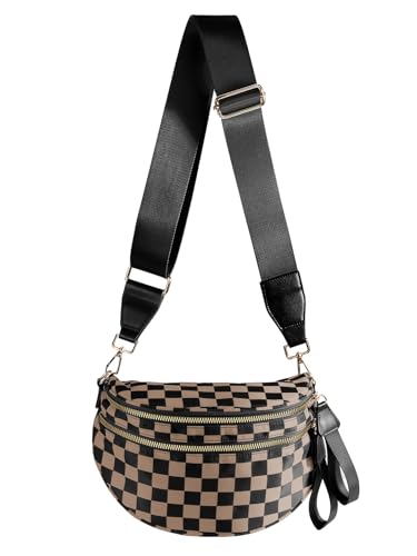 FEIBOON Checkered Crossbody