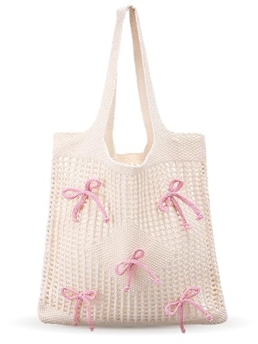 Clysee Bow Crochet Tote