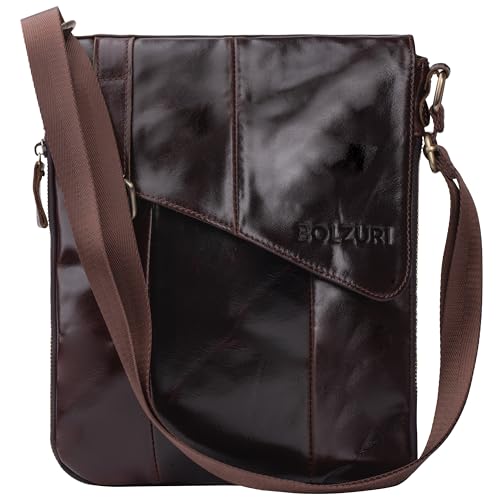 BOLZURI Leather Messenger