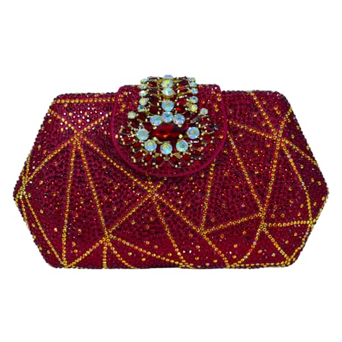 HUANG ZHUANG Rhinestone Clutch